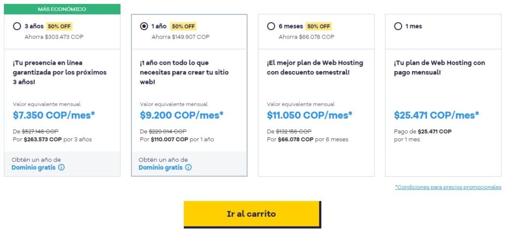 Comprar hosting y dominio